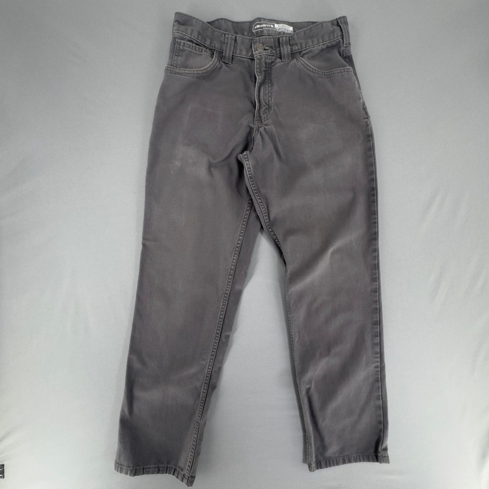 Carhartt Mens Relaxed Fit Canvas Work Pants Gray 30x32 BN2517-M 102517